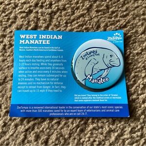 Zoo Tampa Manatee pin